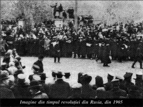 Imagine din timpul revoluției din Rusia, din 1905
